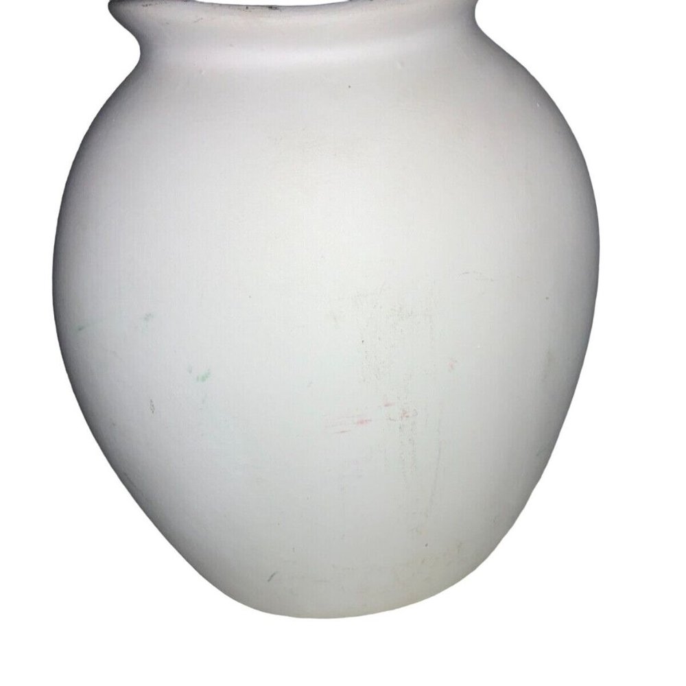 Clay Vase/ Planter with Country Barn Farm Scene - Picture 5 of 8